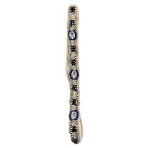 lot 96741 image: NEW Karina Blue and Silver Beaded Headwrap