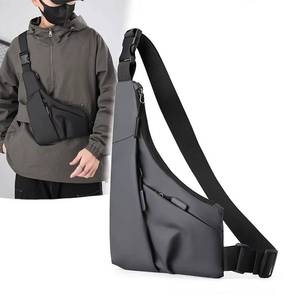 NEW Anti Theft Slim Crossbody Chest Bag Concealed Underarm Shoulder Sling BLUE