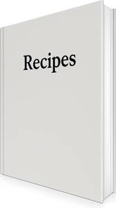 lot 66555 image: WIDBI Recipe Book to Write in Your Own Recipes - 8.5 x 11 - Lay-flat Binding - Conversion & Ingredient Substitution Charts - Thick 120 GSM (80 lb) paper - WaterStain Resistant Cover
