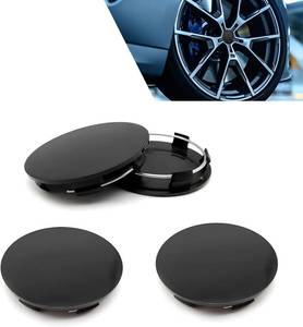 lot 66563 image: 4 PCS Car Wheel Center Caps, 60MM2.36In OD 56MM2.2In ID, ABS Snap-in Vehicle Rim Hub Caps, Anti-Falling Rust-Proof Wheel Hub Decoration, Universal for SUV, Sedan, Truck(Black)
