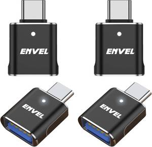 lot 66570 image: ENVEL USB C to USB Adapter, 10 Gbps Type-C Male to USB3 Female OTG Converter, Compatible with Apple iWatch iPhone 17 16 15 Galaxy S24 iPad Air 4 5 Mini 6