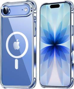 lot 66582 image: Mkeke Magnetic Designed for iPhone Air Case Clear, Compatible with MagSafe Not Yellowing Military-Grade Drop Protection Protective Case for iPhone 17 Air Case with Shockproof Bumper 2025