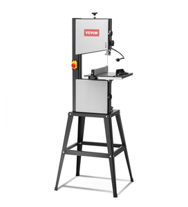 VEVOR Band Saw with Stand, 9.65-Inch, 560&1100 RPM Two-Speed Benchtop Bandsaw, 370W 1/2HP Motor 6'' Cutting Height 72.13'' Sawblade Length, with Fence and Miter Gauge, for Woodworking Aluminum Plastic - Retail: $309