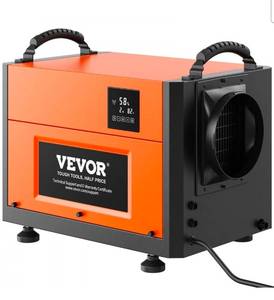 VEVOR 125 Pints Commercial Dehumidifier with Drain Hose for Crawl Spaces, Basements Warehouse & Job Sites, Large Capacity Dehumidifier for Water Damage Restoration, Auto Defrost, CSA Listed - Retail: $419