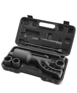 lot 18881 image: VEVOR Torque Multiplier, 1 Inch Drive Lug Nut WrenchMultiplier Heavy Duty Torque Multiplier Wrench Set, 164 6,800N.m Lug Nut Remover, Includes 4 Sockets (21-41mm) and Storage Case - Retail $63
