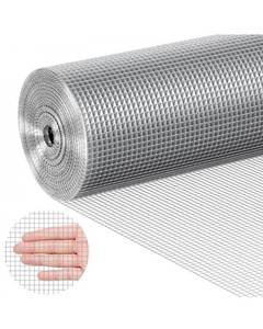 lot 18893 image: VEVOR Hardware Cloth, 14 inch 48in x 50 ft 23 Gauge, Hot Dipped Galvanized Wire Mesh Roll, Chicken Wire Fencing, Wire Mesh for Rabbit Cages, Garden, Small Rodents - Retail $85