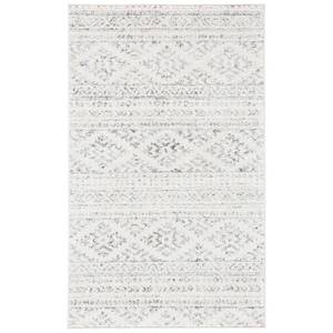 lot 18905 image: SAFAVIEH Tulum Lakisha Oriental Runner Rug  IvoryGrey  2  x 5 - Retail $59