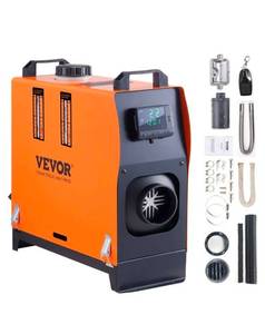 lot 19296 image: VEVOR Diesel Heater All in One, 8KW Diesel Air Heater with LCD Panel and Remote Control, Portable Diesel Heater Fast Heating Low Noise, Parking Heater for Truck RV Trailer Camper Van Boat - Retail $95