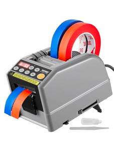 lot 19300 image: VEVOR Automatic Tape Dispenser Adhesive Electric Tape Cutter Packaging Machine Tape Cutting Machine 6-60mm Tape Width - Retail $74