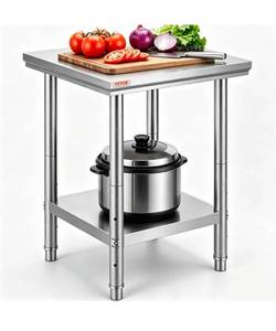 lot 19316 image: VEVOR Stainless Steel Prep Table - Retail $60
