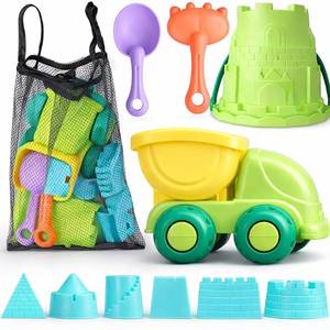 lot 47051 image: TOY Life Beach Sand Toy Set with Dump Truck & Bucket, Ages 3-5 - Retail $20