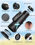 12x50 High Power HD Monocular Telescope only. - Retail: $160