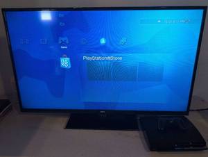 lot 91 image: Sony PlayStation 3 Console with Controller. TV NOT INCLUDED. NO HDMI CABLE.