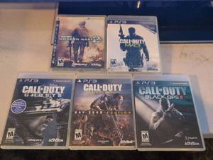 lot 92 image: Call of Duty 5 Game Lot PS3 Modern Warfare Ghosts Advanced Warfare Black Ops II