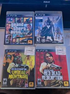 lot 93 image: PlayStation 3 PS3 Games Lot GTA V, Destiny, Red Dead Redemption, Undead Nightmare