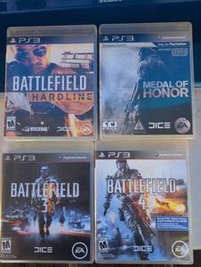 lot 94 image: PlayStation 3 PS3 Games Lot Battlefield Hardline Medal of Honor Battlefield 3 4