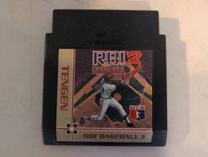 lot 98 image: RBI Baseball 3 Nintendo Entertainment System NES Cartridge