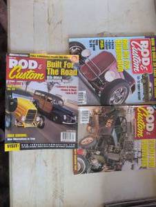 lot 115 image: Rod & Custom Magazine Lot 3 Issues Hot Rod Suspension Cars