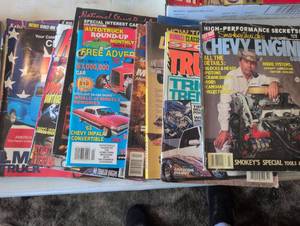 lot 129 image: Lot of automotive magazines and catalogs truck engine custom classics
