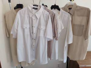 lot 175 image: Beverly Hills Polo Club Short Sleeve Button Shirts XXL Lot of 5