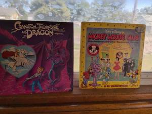 lot 195 image: Lot of 2 Records Cranston Thorndike & the Dragon, Mickey Mouse Club Mouskedances