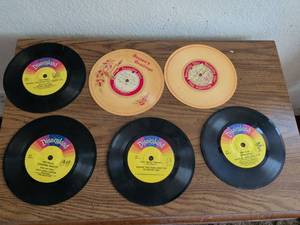 lot 198 image: Disneyland Story and Song 6-Record Lot 45 RPM Walt Disney Productions