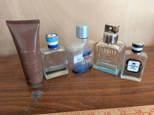 lot 215 image: 5-Piece Mens Fragrance Lot Domain, Aqua Velva, Calvin Klein Eternity, Royal Copenhagen