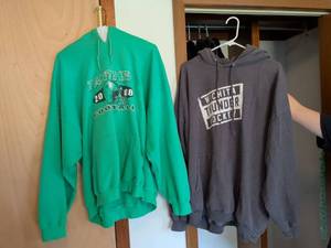 lot 264 image: Lot of 2 Hoodies Panthers 2008 Football & Wichita Thunder Hockey