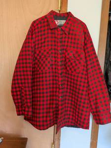 lot 270 image: Shorts Afield Red Black Buffalo Plaid Button-Up Shirt Long Sleeve