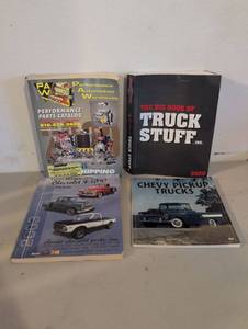 lot 286 image: Lot of 4 Automotive Reference Books Performance Parts Catalog Chevy Trucks