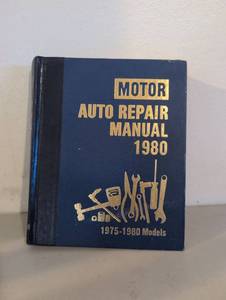 lot 296 image: Motor Auto Repair Manual 1980 1975-1980 Models