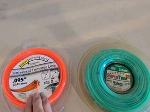 lot 328 image: Trimmer Line Lot 2-Pack Universal .095 125ft and SuperTrim .080 400ft