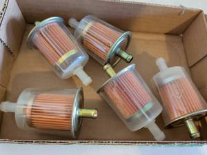lot 331 image: Fuel Filter Cartridges with Brass Fittings, 5 Count