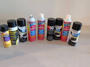 lot 336 image: Automotive Maintenance Spray Lot 9 Cans Chemtool Rust-Oleum K&N