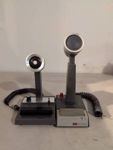 lot 395 image: Shure and Cobra Microphone Communication Systems with Desk Base