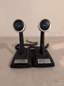lot 401 image: CBB Push to Talk Microphone Pair with Base Stations