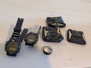 lot 506 image: Sports Digital Watches Lot 2 with World Time and Cases