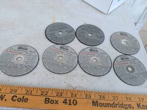 lot 762 image: Chicago 3 Cut-Off Wheel Metal 40 Grit 20,000 RPM Lot of 6