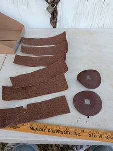 lot 765 image: Walter Coatings Sanding Discs and Abrasive Strips Lot