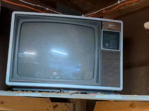 lot 776 image: Zenith Console Television with Wood Grain Trim
