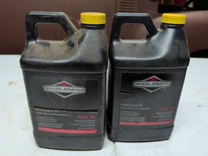 lot 825 image: Briggs & Stratton Small Engine Oil SAE 30 48 fl oz Lot of 2