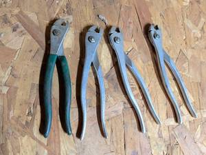 lot 854 image: Lot of 5 Slip Joint Pliers Mixed Styles