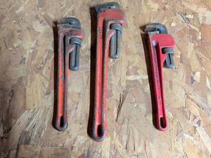lot 855 image: Ridgid Pipe Wrench Set 3-Piece