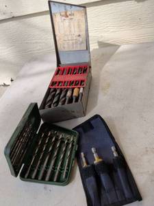 lot 890 image: Drill Bit Set Lot Hanson Drill Master High Speed Steel