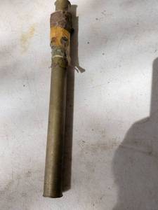 lot 906 image: Cylindrical Metal Tube with Threaded End Cap and Cord Wrap