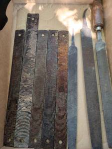 lot 924 image: 7-Piece Metal File and Rasp Set with Wood Handles