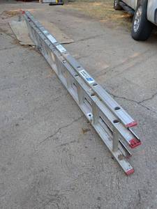 lot 965 image: All American Ladder Type III Aluminum 20 ft A3020-2 200 lbs