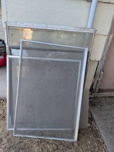 lot 983 image: Window Screen Frames Aluminum 2-Piece Lot