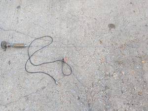 lot 990 image: Vehicle Antenna with Coiled Spring Base and Black Cable for CB radios