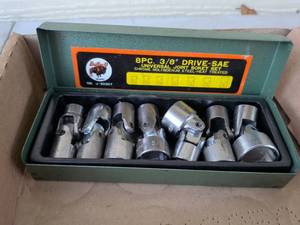 lot 999 image: Buffalo 8PC 38 Drive SAE Universal Joint Socket Set J-30307